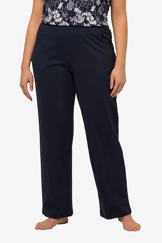 Ulla Popken Regular Broek in Blauw: voorkant