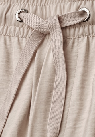 STREET ONE Wide Leg Hose in Beige