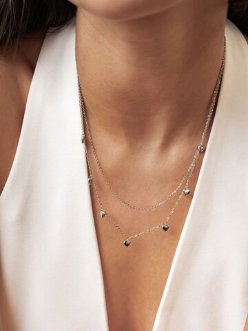 Hey Happiness - Cadena 'Heart Layers' en plata