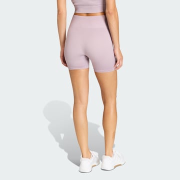 ADIDAS PERFORMANCE Skinny Sports trousers 'Essentials' in Purple