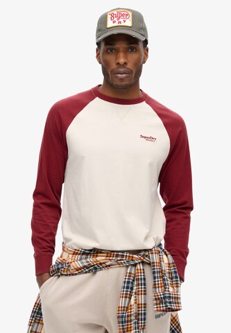 T-Shirt 'Essential' Superdry en beige : devant