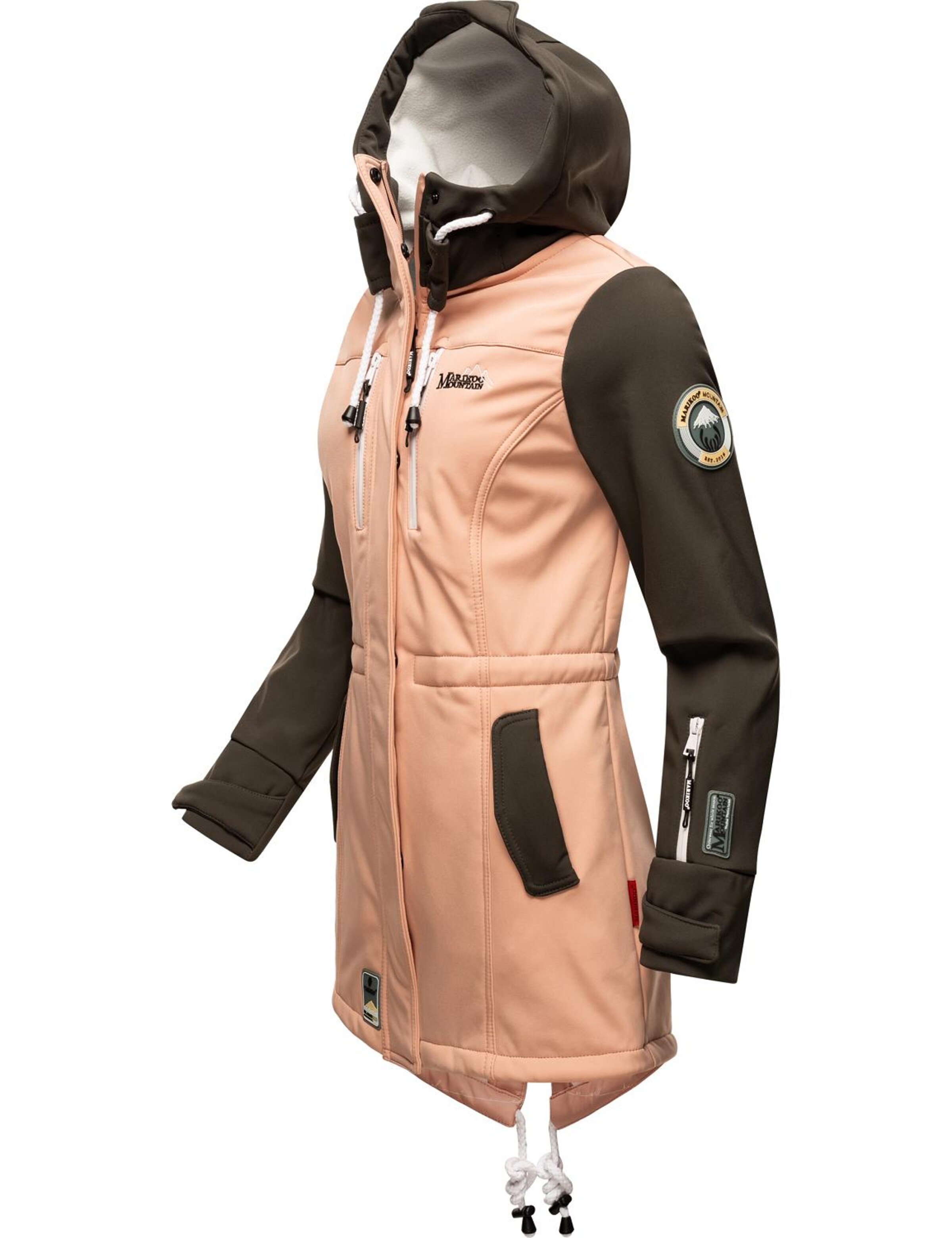 MARIKOO Λειτουργικό παλτό 'Zimtzicke' σε ροζ