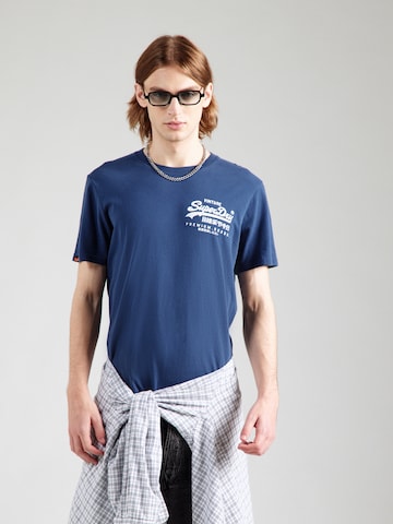 T-Shirt 'Tokyo' Superdry en bleu