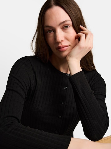 TOM TAILOR DENIM Knit Cardigan in Black