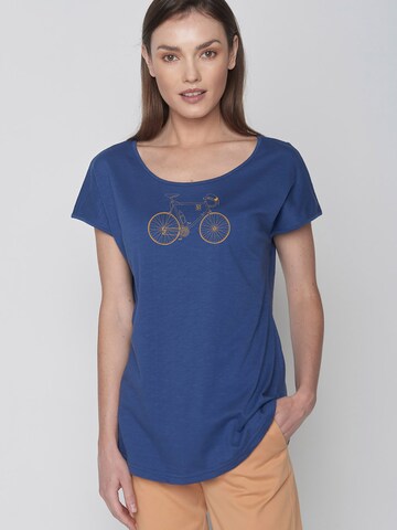 GREENBOMB Shirt 'Bike Classic' in Blauw: voorkant
