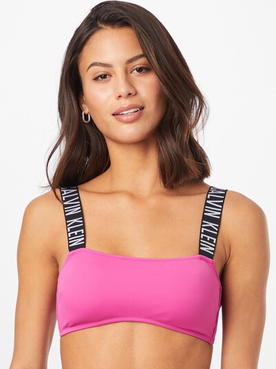 Calvin Klein Swimwear Horní díl plavek - pink / černá / bílá, Model/ka