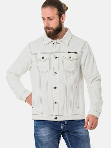 Veste mi-saison 'CJ289' CIPO & BAXX en blanc