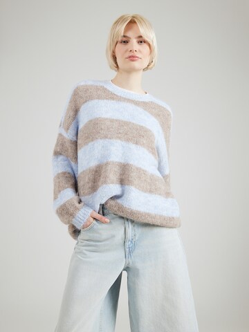 Pullover 'PCRASMINE' di PIECES in blu: frontale