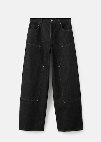 MANGO Loose fit Jeans 'Sandra' in Black
