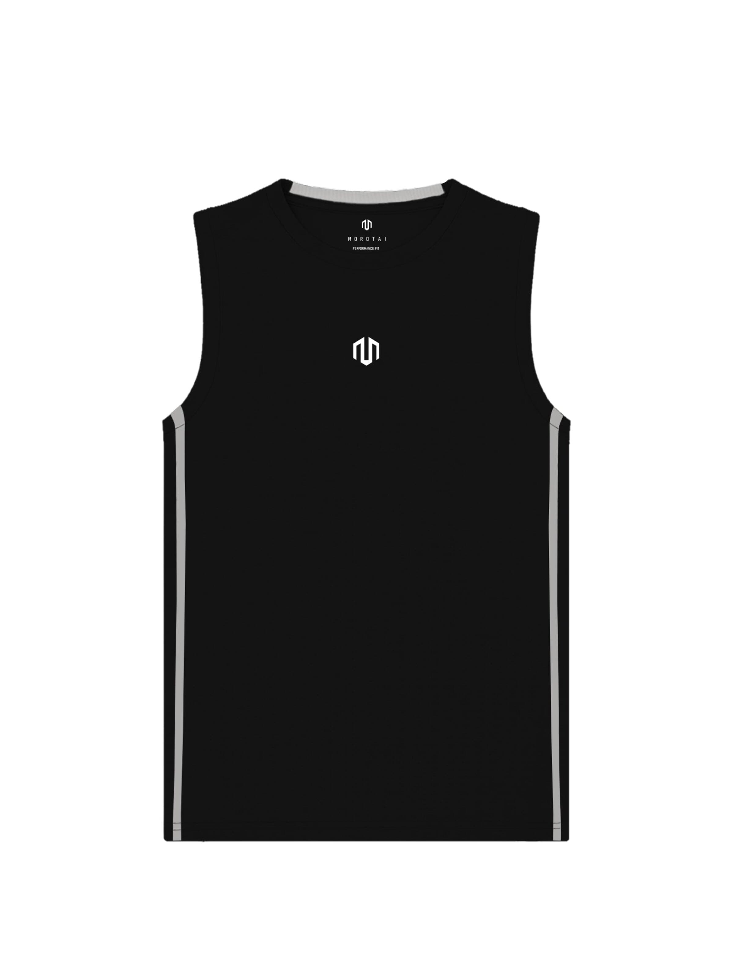 T-Shirt fonctionnel 'KANSEI CHROME' MOROTAI en noir : devant