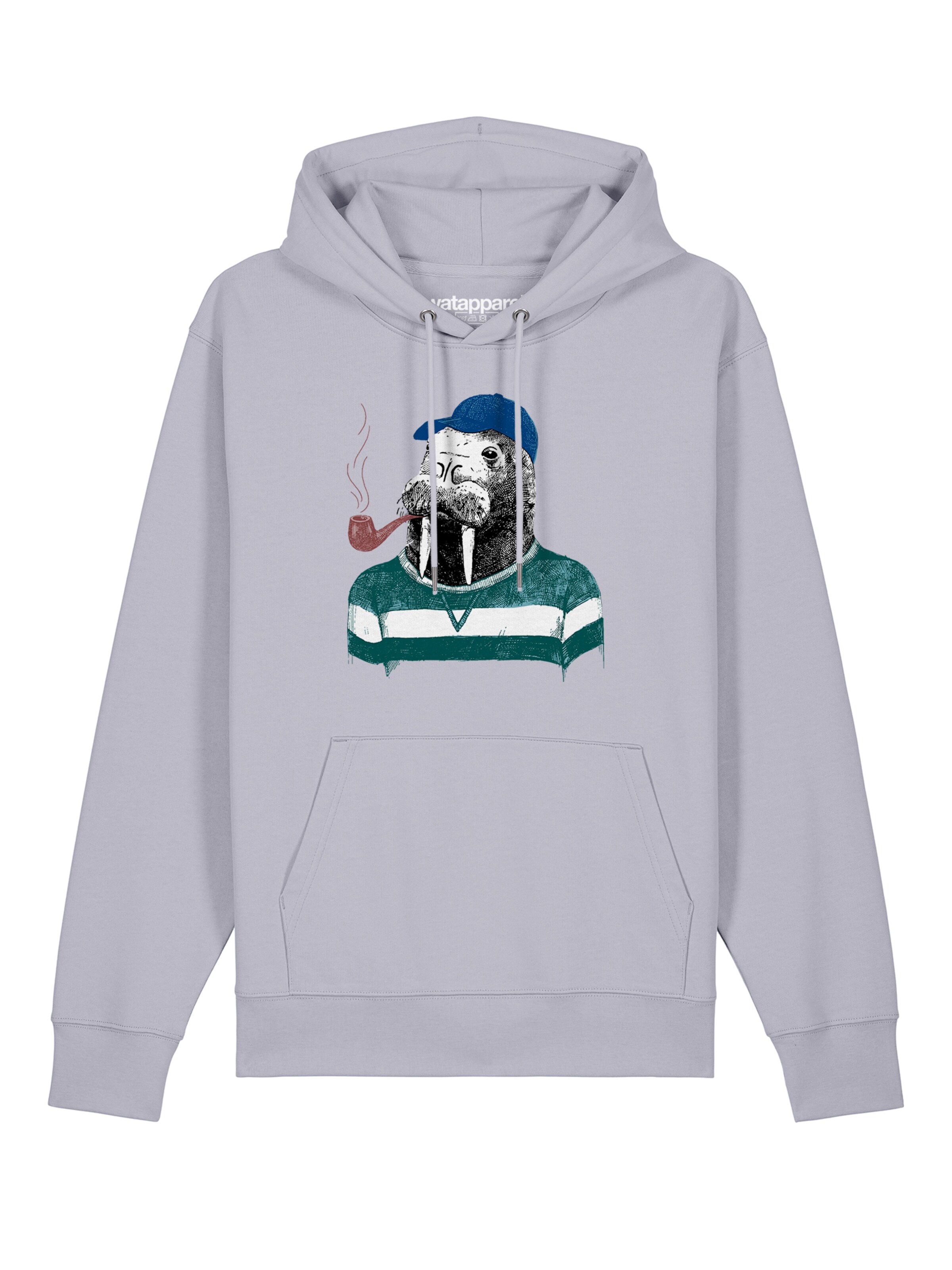 Sweat-shirt 'Walross' Watapparel en violet : devant