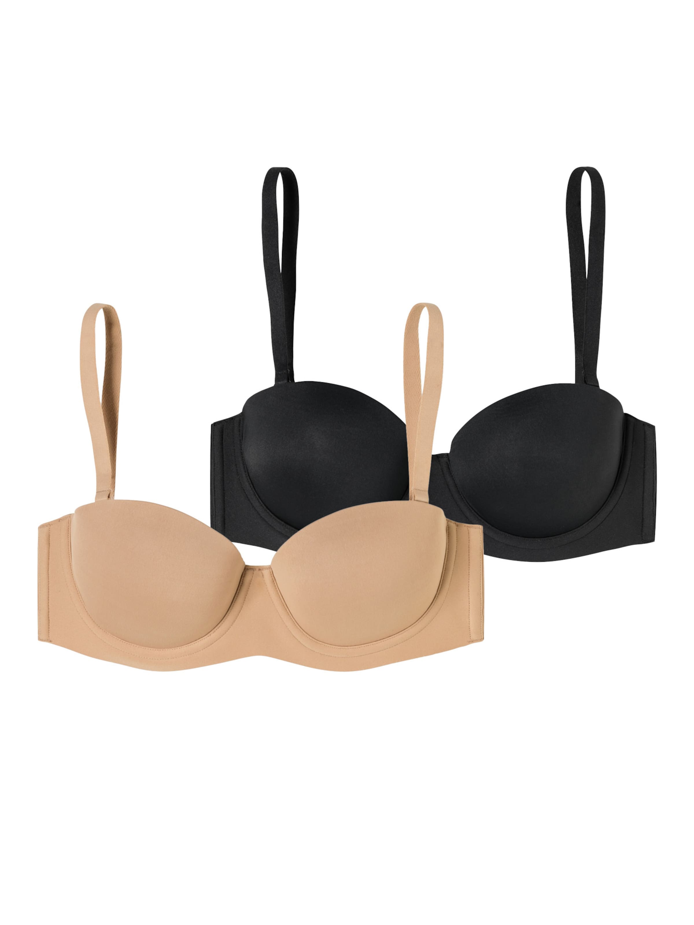 Bandeau Soutien-gorge ' Bandeau mit Schale - Unique Micro ' SCHIESSER en beige : devant