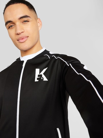 Karl Lagerfeld Zip-Up Hoodie in Black