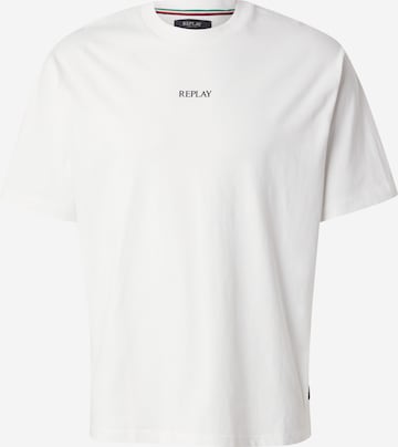 T-Shirt REPLAY en blanc : devant