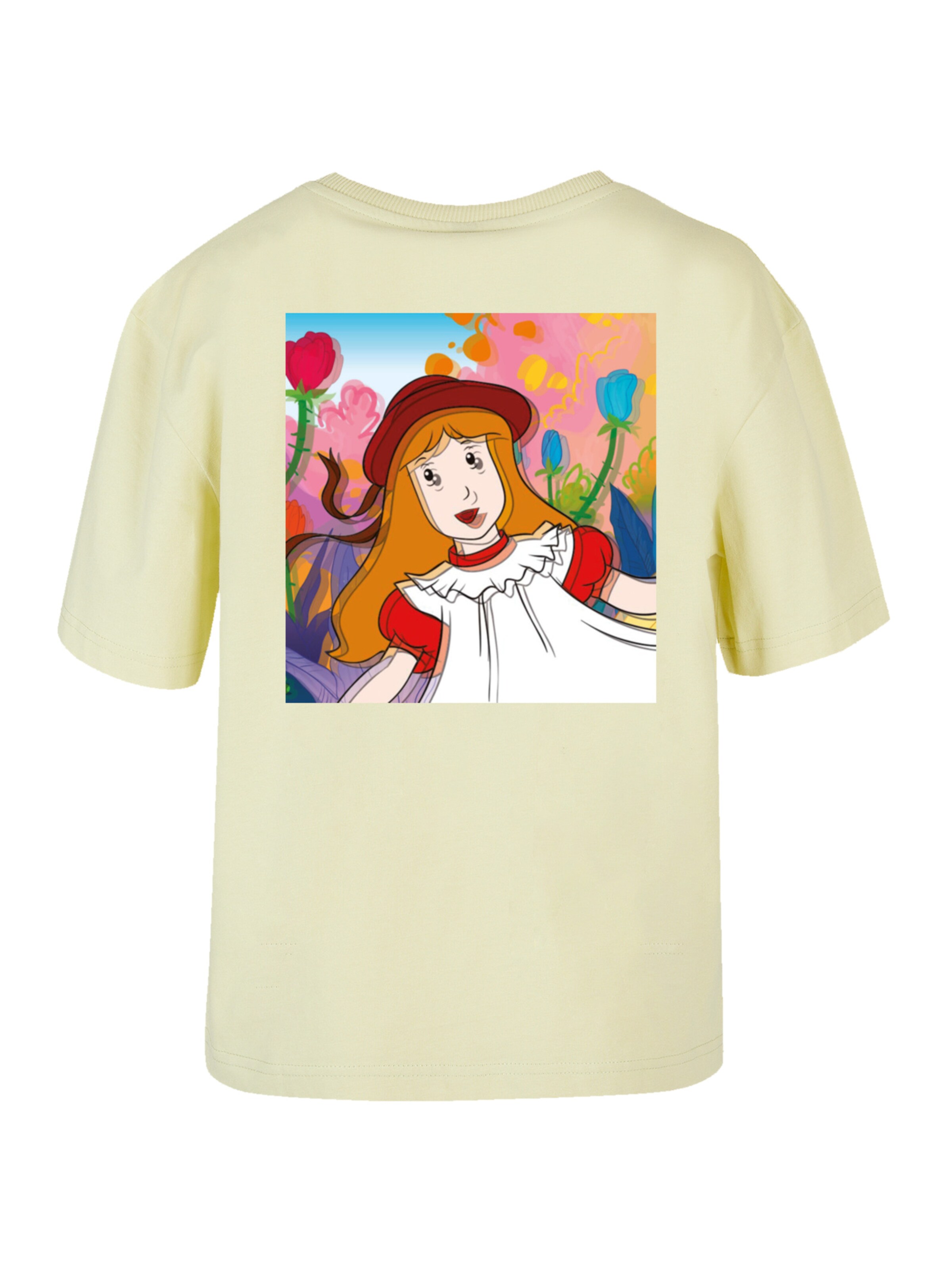 T-shirt 'Alice Hut ' F4NT4STIC en jaune