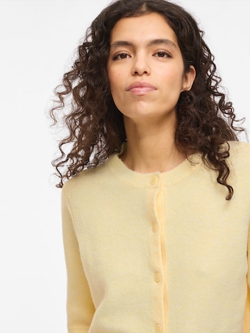 VILA Knit Cardigan 'VILIGA' in Yellow