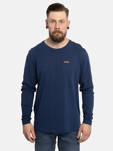 FORSBERG Sweatshirt 'Longsleeve mit Brusttasche' in Blau