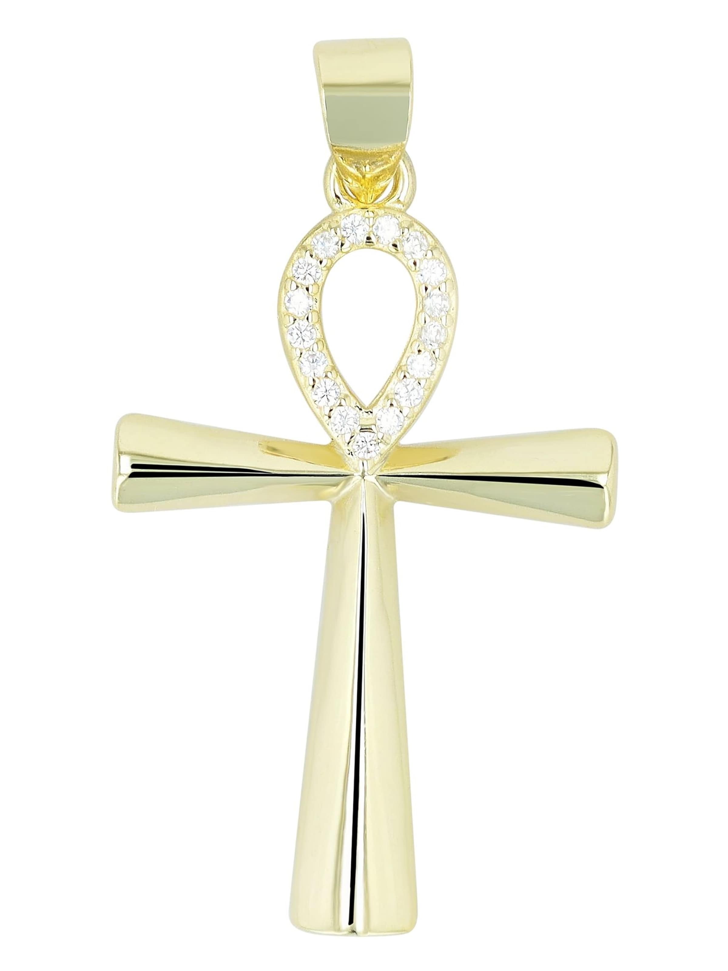 Akzent Pendant 'Ankh, langlebig' in Gold