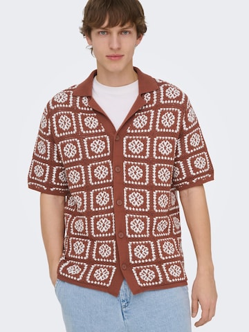 Only & Sons - Jersey 'ONSBART' en marrón: frente