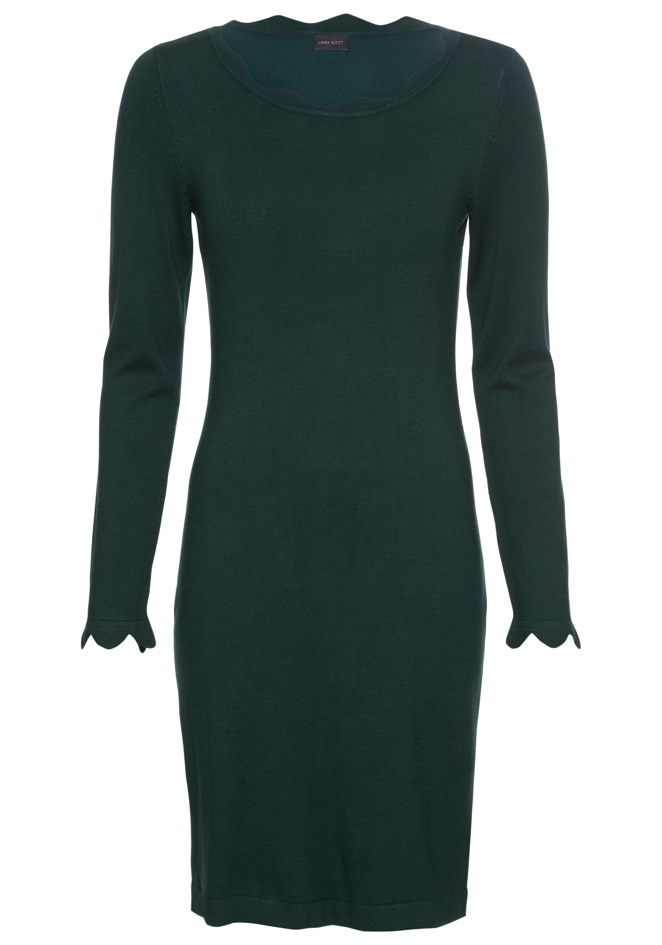 LAURA SCOTT Strickkleid in Grün: Vorderseite