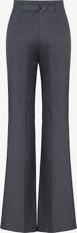 NOCTURNE Flared Pleated Pants in Grey