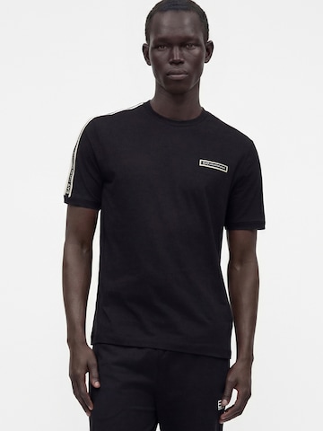 juoda EA7 Emporio Armani Marškinėliai: priekis