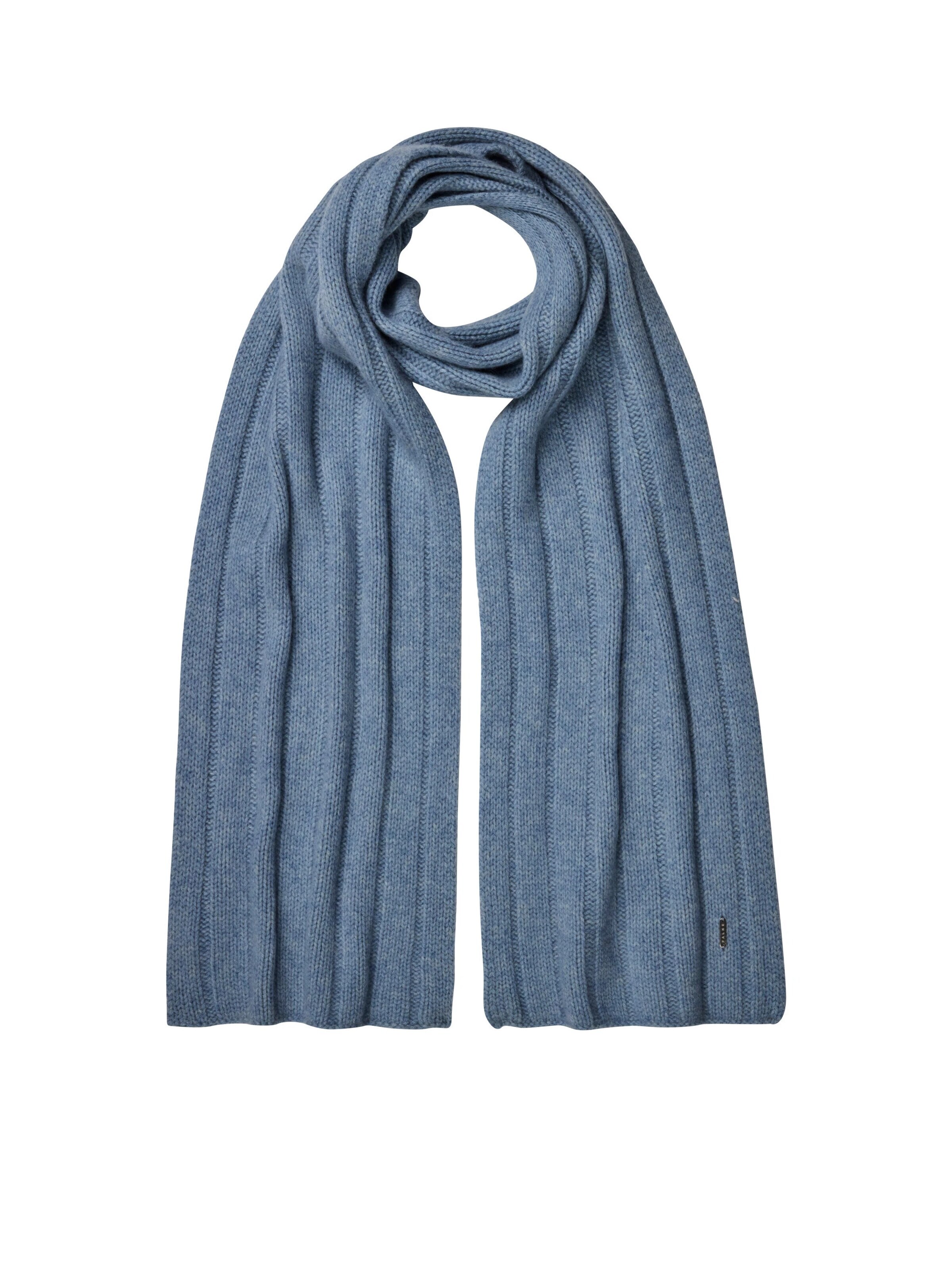 FALKE Scarf 'Pure Cashmere' in Blue: front