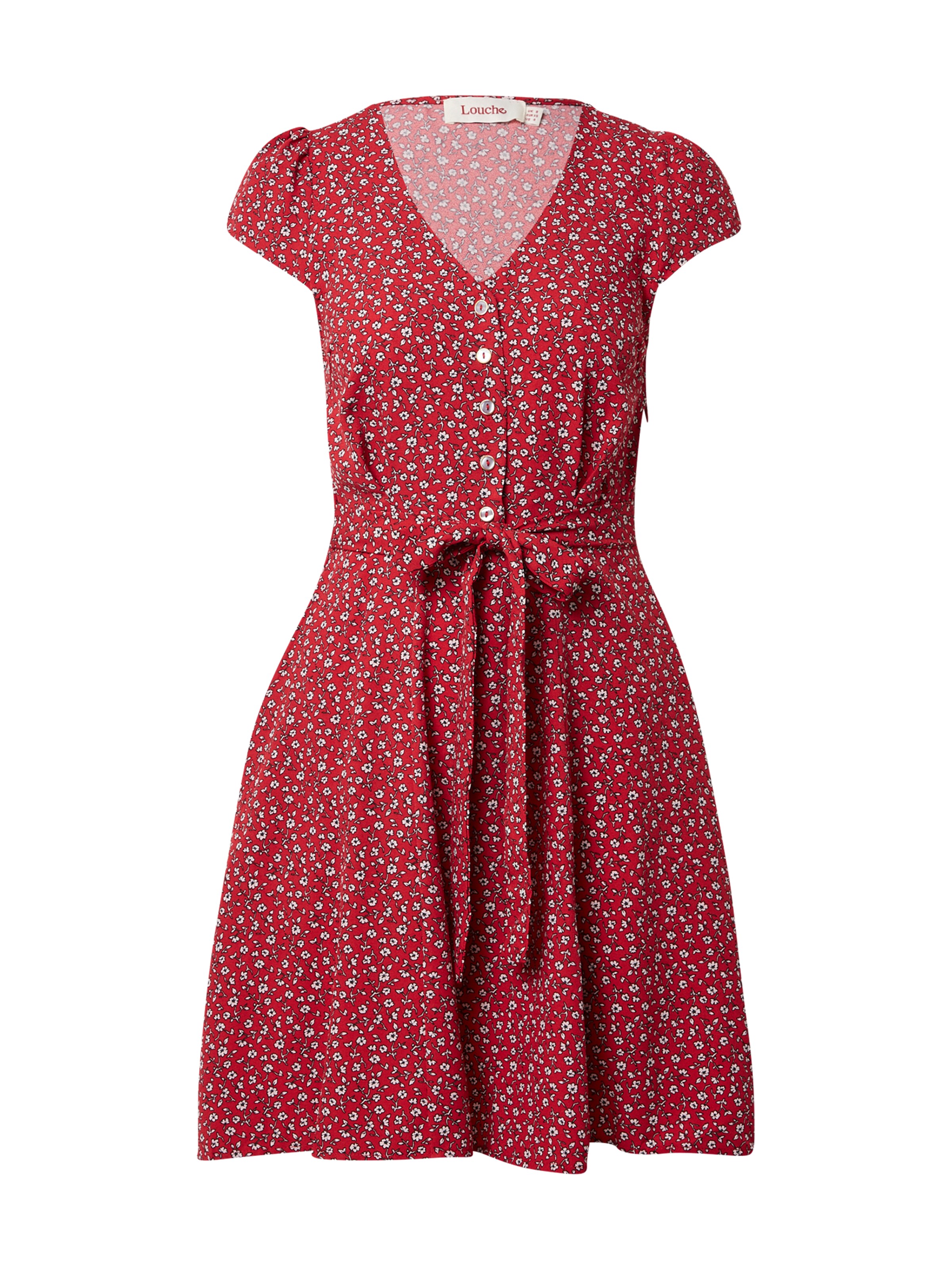 7NWad Taglie comode Louche Abito camicia CATHLEEN in Rosso 7NWad Taglie comode Louche Abito camicia CATHLEEN in Rosso