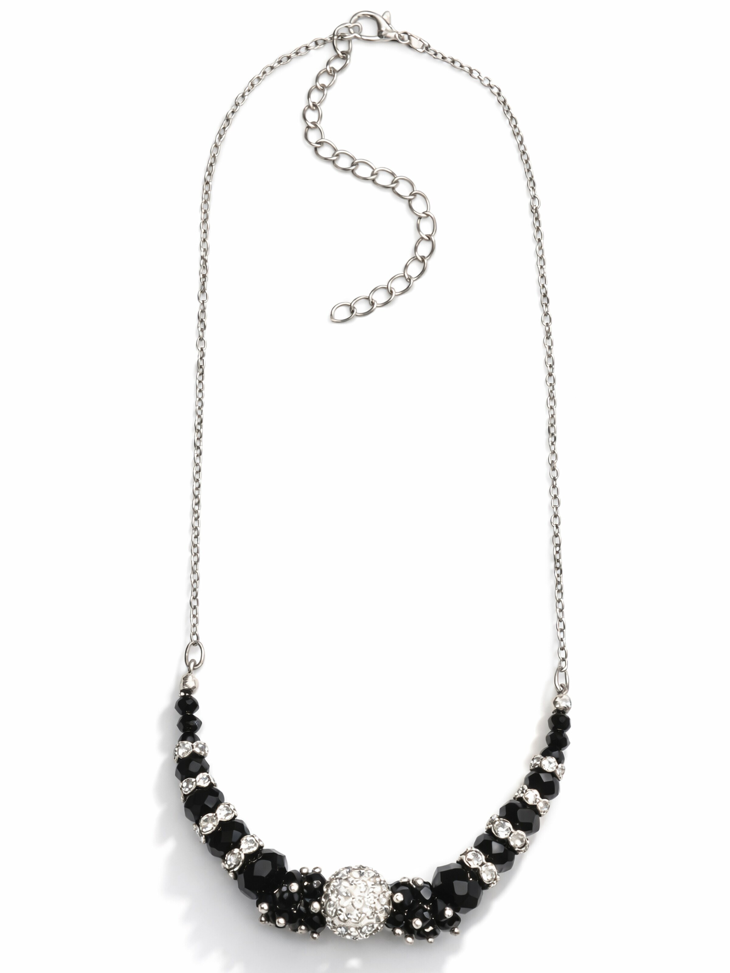 COLLEZIONE ALESSANDRO Necklace 'Miriam' in Black: front