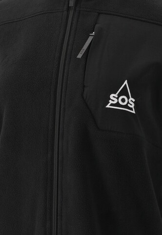 SOS Fleece Jacket 'Garmisch' in Black