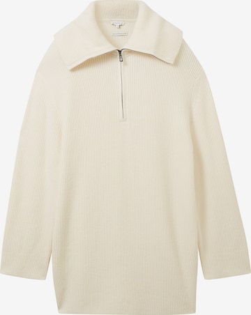 TOM TAILOR Sweater in Beige: front