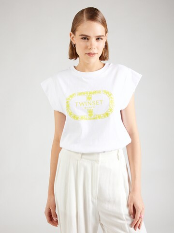 T-shirt Twinset en blanc : devant