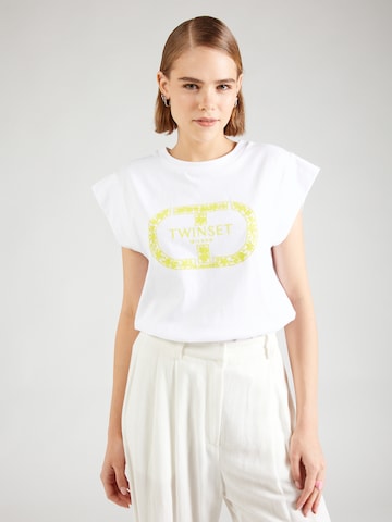 T-shirt Twinset en blanc : devant