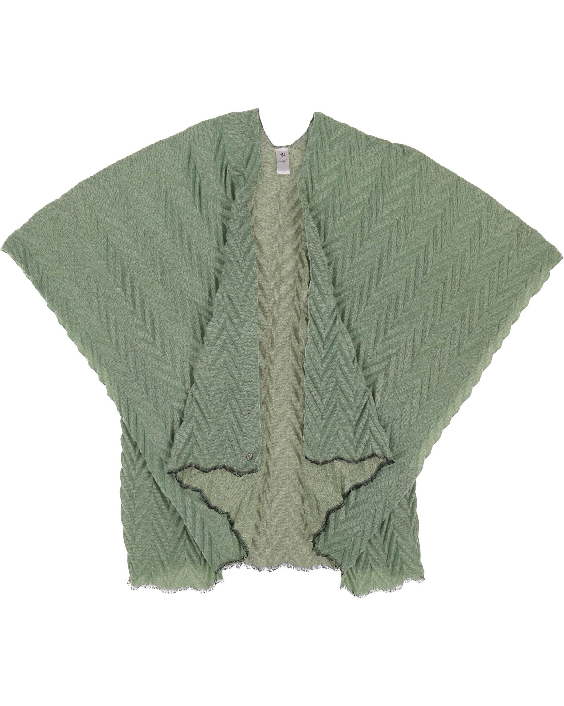 FRAAS Cape 'Ruana' in Green: front