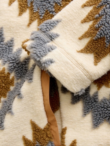 Next Fleecová mikina 'Premium Aztec' – béžová