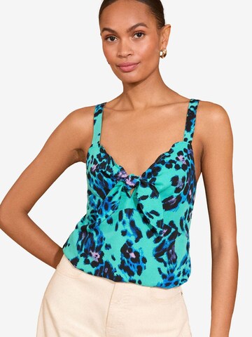 Haut love & roses en bleu : devant