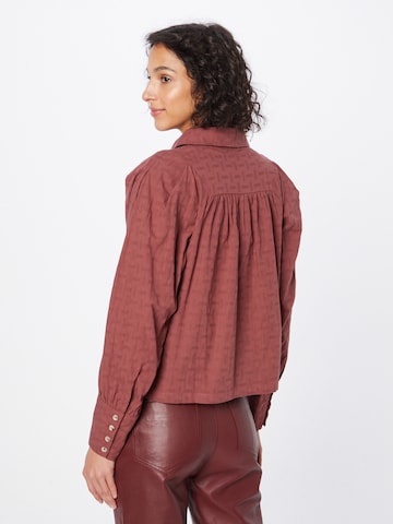 System Action Blouse in Red