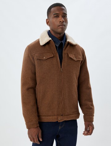 Koton Between-season jacket in Brown: front