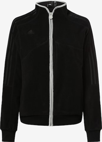 ADIDAS ORIGINALS Fleece Jacket in Black: front