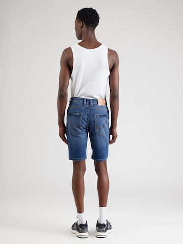 INDICODE Normální Džíny 'Kaden' – modrá: zadní strana