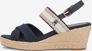 TOMMY HILFIGER Sandalen met riem in Blauw: voorkant