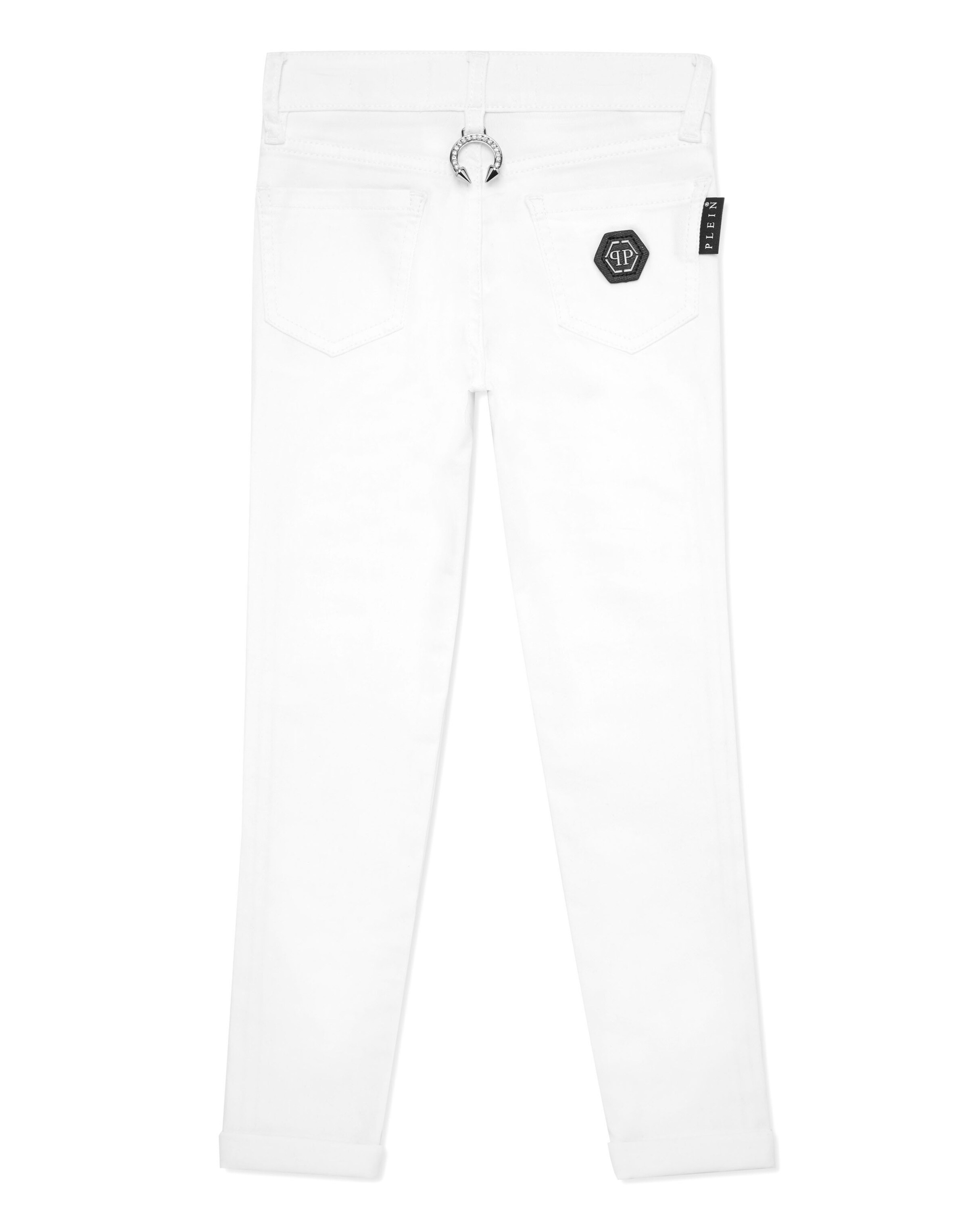 Philipp Plein - Skinny Vaquero en blanco