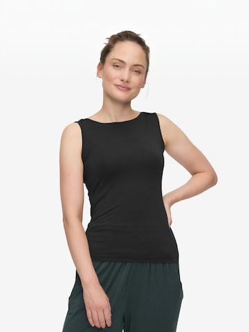 CURARE Yogawear Sports top 'Boat Neck Top' in Black
