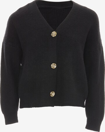 RISA Knit Cardigan in Black: front