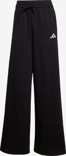 ADIDAS SPORTSWEAR Pantalon de sport '3-Stripes Fleece Wide' en noir / blanc, Vue avec produit