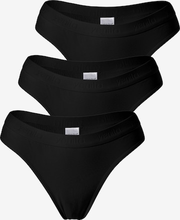Yenita - Tanga ' Damen Tanga mit elastischem Logobund ' en negro: frente