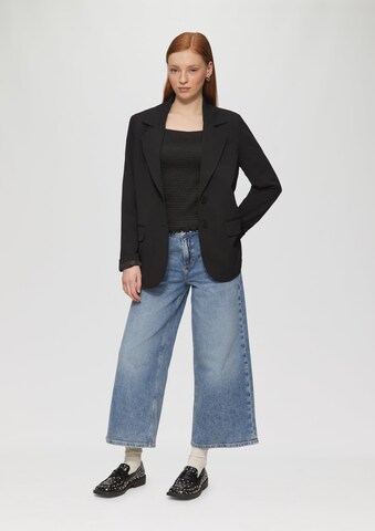 QS Shirt in Schwarz