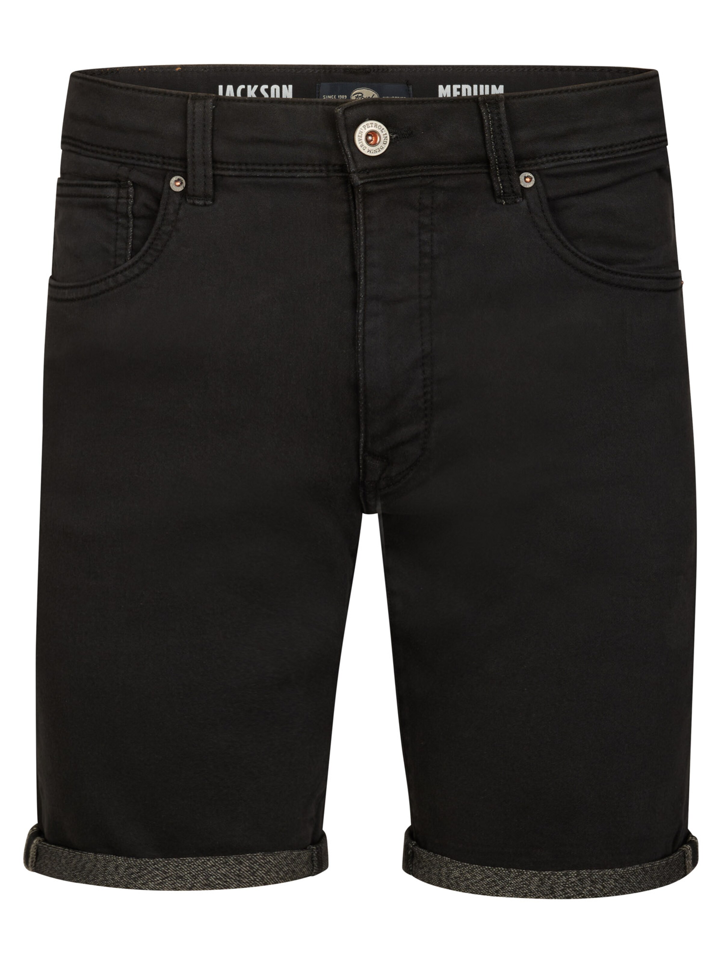 Petrol Industries Τζιν σε μαύρο: μπροστά