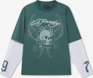 Ed Hardy Paita '1971 Skull' värissä vihreä: etupuoli