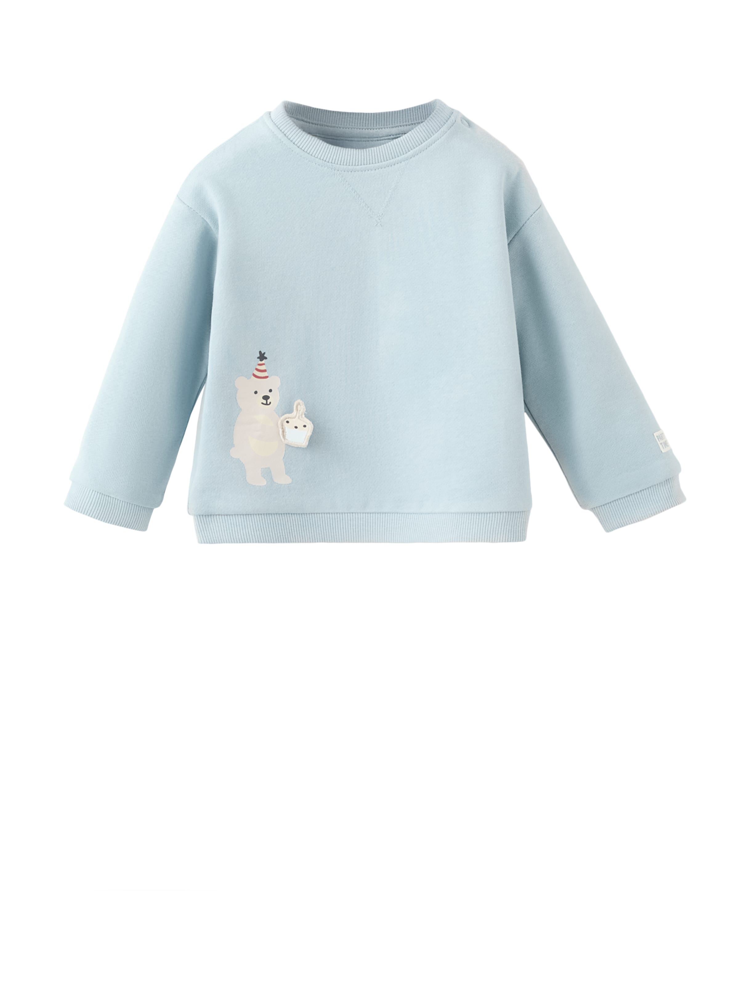 MANGO KIDS Sweatshirt 'CAKES' in Blauw: voorkant